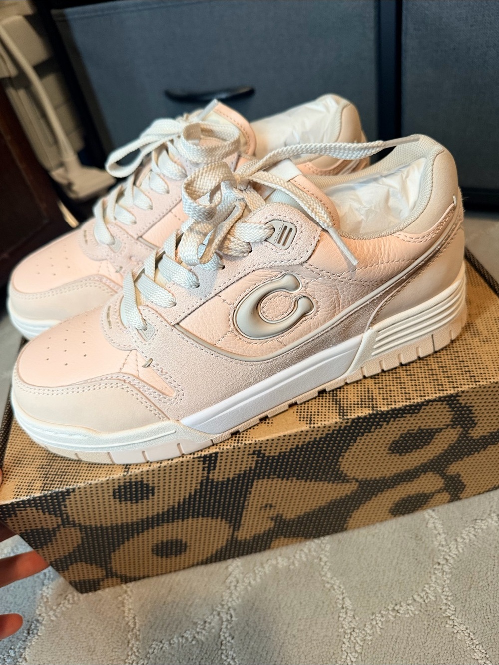 Coach Soho sneaker Cushion-Style Low Top Sneakers in Blush Pink
